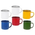 thumbnail image 4 of NUOLUX 6Pcs Handheld Enamel Mugs Retro Style Enamel Cups Colored Enamel Mugs Thick Coffee Milk Mugs, 4 of 6