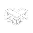 thumbnail image 6 of Monarch Specialties - Computer Desk, Corner, 48"L, L Shape, Work, Laptop, Brown Laminate, 6 of 12
