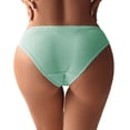 thumbnail image 3 of Xijirk Panties for Women,Fashion Low Waist Underwear Striped Briefs Comfortable Panties Soft Fabric for Daily Casual Wear,Womens Underwear,Mint Green,XL, 3 of 6