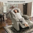 thumbnail image 4 of Bonzy Home Power Recliner Chair — Electric Recliner with Remote Control & Side Pockets, Compact Home Theater Seating for Small Spaces, 4 of 7