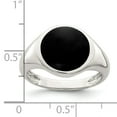 thumbnail image 5 of Sterling Silver Onyx Inlay Ring QR7005, 5 of 6