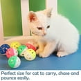 thumbnail image 6 of 18-Pack Cat Toy Balls with Bells 1.58 Inch Plastic Kitten Chase Toy Jingle Bell Balls for Cat Indoor Training By PULMCheerger, 6 of 7