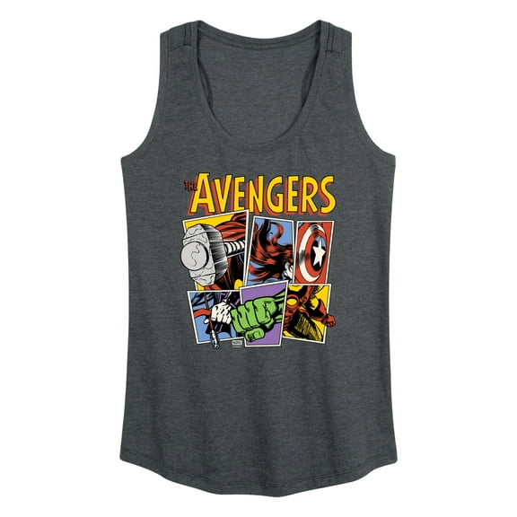Marvel - Avengers Grid Retro - Women's Raceback Geaphic Tank Top