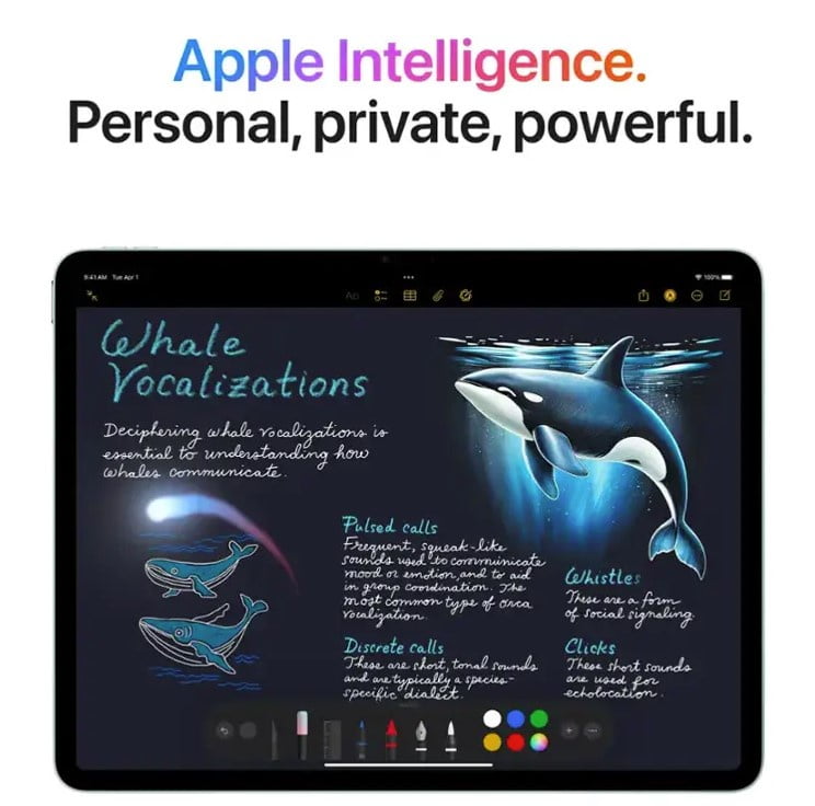 Apple 13-inch iPad Air with M3 chip Built for Apple Intelligence Wi-Fi + Cellular -128GB - Space Gray