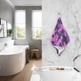 thumbnail image 6 of Purple Camouflage Pattern Bath Towel 100% Cotton Soft Thick High Absorbency Hand Face Towel Single Pack 16x28in, 6 of 7
