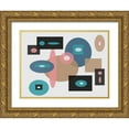 thumbnail image 1 of Auda, Christine 14x12 Gold Ornate Wood Framed with Double Matting Museum Art Print Titled - Geometric Balance, 1 of 4