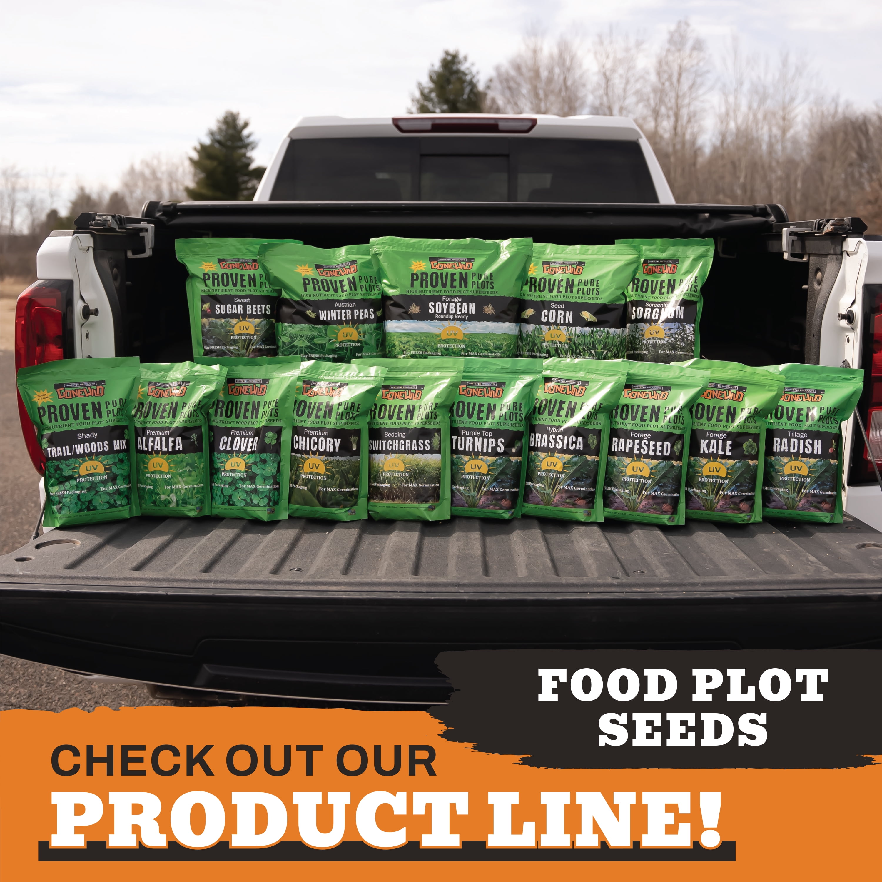 Whitetail Products Gone Wild, Forage Kale Food Plot Seeds, 3lb Bag, G1853