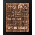 thumbnail image 2 of CAD Designs 12x14 Black Modern Framed Museum Art Print Titled - House Rules, 2 of 5