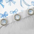 thumbnail image 4 of Feelyou Teens Princess Bow-tie Black Out Curtains, Blue Cartoon Ribbon Curtains Pack of 2 (42x63 Each), Fairy Tale Bedroom Curtains, Curtains and Drapes Home Decor, 4 of 6