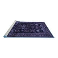 thumbnail image 2 of Ahgly Company Machine Washable Indoor Square Persian Blue Traditional Area Rugs, 8' Square, 2 of 4
