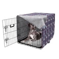 thumbnail image 5 of Aztec Dog Crate Cover, Rhythmic Abstract Modernized Prehistoric Tribal Print, Easy to Use Pet Kennel Cover Small Dogs Puppies Kittens, 7 Sizes, Coral Purple, by Ambesonne, 5 of 6