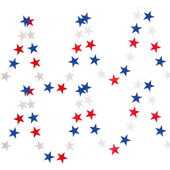 8 Patriotic Star For 4th Of July BBQ Memorial Day Veterans Day Independence Day Celebration Labor Day, Holiday Decorations Red White Blue