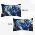 thumbnail image 2 of Hirioo Futuristic Blue Light White Tiger for Plush Pillow Cover for Bedroom and Living Room ,Elegant, Comfortable Home Decor-20"x30", 2 of 6
