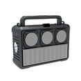 thumbnail image 1 of Altavoz Inalámbrico Solar con Bluetooth, Radio FM Portátil, Altavoz Bluetooth para Exteriores con Linterna, Color Plateado, 1 of 5