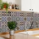 thumbnail image 4 of Azulejos de vinilo de estilo marroquí con película dura de cristal, adhesivos impermeables a prueba de humedad, papel tapiz para cocina y dormitorio, 10 unidades, 4 of 5