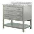 thumbnail image 4 of Design Element Affinity 37" Single Sink Bathroom Vanity in Grey, 4 of 10