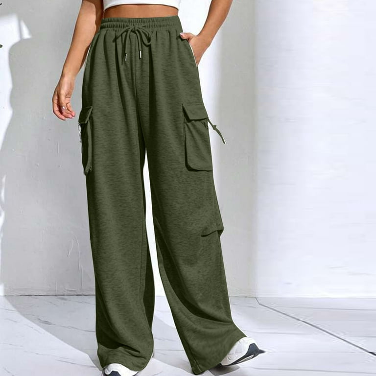 Soft Fleece Lined Cargo Sweatpants - Green – SHOSHO Fashion