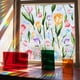 thumbnail image 1 of Película de privacidad para ventanas con vitrales, calcomanías para ventanas con arcoíris, calcomanías para ventanas con vitrales, calcomanías estáticas para ventanas, 15,7" x 39,4", 1 of 5