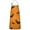 Orange Halloween Bats, variant on Orange Halloween Ghosts Apron-Garden Aprons for Women with Pockets-Cotton Linen Waterproof Kitchen Cooking Gardening Aprons Adjustable for Kitchen,Cooking,BBQ and Salon 33"x27"