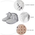 thumbnail image 4 of Chaussures Chaudes Protection contre le Froid pour Intérieur Pantoufles d'Intérieur Chaussettes Grises, 4 of 8