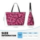 thumbnail image 4 of Fotbe Pink Butterfly Bolsa de Viaje para Playa - Resistente al Agua, Bolsa Tote de Gran Capacidad y Ligera con 7 Bolsillos para Mujeres y Hombres, 4 of 7