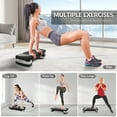 thumbnail image 6 of BalanceFrom Adjustable Workout Aerobic Stepper Step Platform Trainer, 3 Levels, 4-8 Inches, Large, 6 of 6
