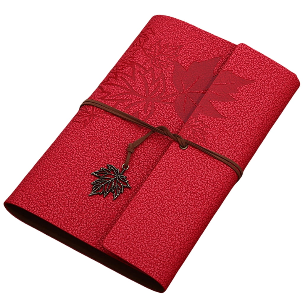 PU Leather Journal Notebook 160 Unlined Pages Refillable Vintage Sketchbook