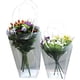 thumbnail image 2 of Zhuge Bolsas transparentes para ramos de flores con asa, embalaje para floristería, 5 unidades (7,9 x 7 x 4 pulgadas), 2 of 4