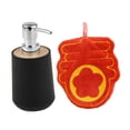 thumbnail image 3 of Dispensador de jabón de manos Dispensador de líquido Botella vacía palabra chun negro, 3 of 9