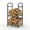 Silver pattern, variant on Gaderth High Firewood Rack Outdoor,Metal Fireplace Log Rack Storage Carrier Organizer, Fire Wood Storage with Kindling Hooks, Heavy Duty Metal Logs Racks Storage Organizer for Fireplace Deck