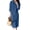 Dark Blue, variant on Joernso Women's Denim Shirt Dress Roll Up Long Sleeve Button Down Maxi Dress Summer Casual Lapel Loose Shift Jean Dress with Pocket