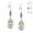 aurora borealis (AB), variant on One Pair 22mm Austrian Crystal Teardrop Earrings - Sterling Silver Earwires - Aquamarine Blue