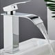 thumbnail image 2 of Grifo de baño de acero inoxidable, diseño de caño de cascada de alta presión, grifo de control de una sola manija de fácil instalación con filtro silencioso incorporado, acabado cromado para una, 2 of 5