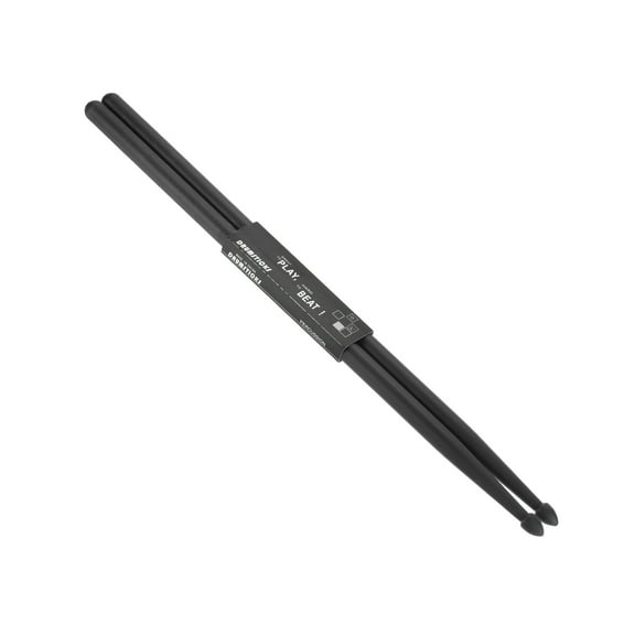 Nylon Drumstick 7A Plastic Anti Slip Handle Drum Stick for Adults Electronic Drums Musical Black, 16"