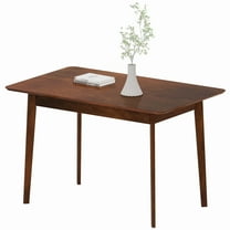 HOMCOM Dining Table for 4, 47.2" Rectangular Kitchen Table, Walnut