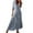 Blue womens dresses, variant on ZZwxWA Maxi Dresses for Women Elbow-Length V-Neck Geometric Print Summer Casual Long Dress Plus Size Loose Swing Tassel Beach Boho Long Sun Dresses Blue M