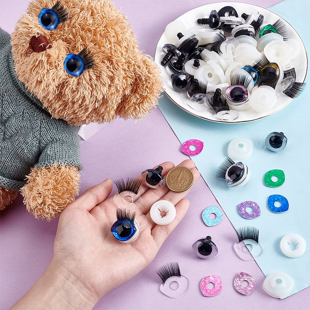 22 Bags 11 Colors Resin Safety Craft Eyes for Making Mixed Color 20x23mm 2 bags/color