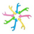 thumbnail image 4 of 60PCS Handle Floss Pick Cartoon Giraffe Dental Floss Stick Teeth Care Cleaner for Kids Children (4 Color Mixed Each Color 15pcs), 4 of 4