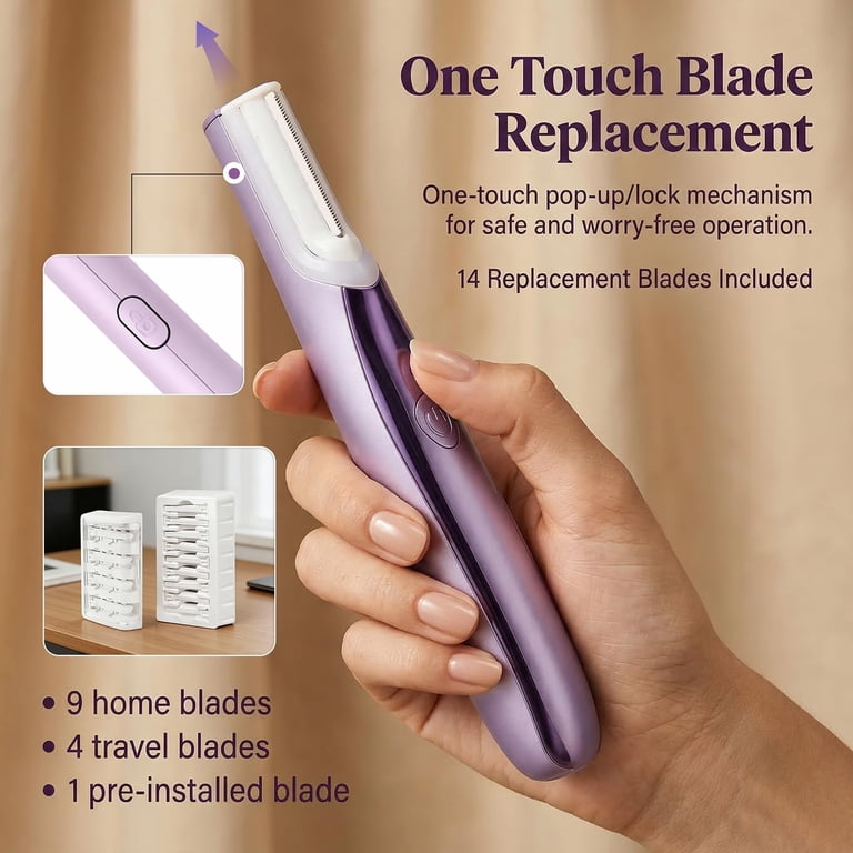 Sonic Dermaplaning Tool for Women, Rechargeable Dermaplane Razor