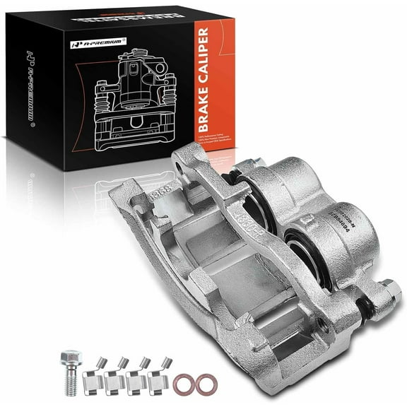 A-Premium Disc Brake Caliper Assembly Compatible with Chevrolet Blazer S10 GMC Jimmy Sonoma Isuzu Hombre Oldsmobile Bravada Front Right Passenger Side Fits select: 1998-2004 CHEVROLET S TRUCK S10