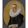 thumbnail image 2 of Willem Cornelisz Duyster 20x24 Black Ornate Framed Double Matted Museum Art Print Titled: Portrait of a Woman (1629), 2 of 5
