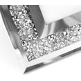 thumbnail image 4 of AmPm Glass Picture Frame 5x7 Silver Crystal Gift for Wedding and Friends Desk Top Display and Stand, 4 of 8