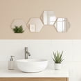 thumbnail image 2 of Small Decorative Wall Self Adhesive Shaped Mirrors - Set of 4, 2 of 7