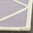thumbnail image 2 of SAFAVIEH Cambridge Kennedy Geometric Diamonds Wool Area Rug, Lavender/Ivory, 2' x 3', 2 of 5