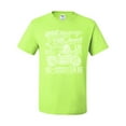 thumbnail image 2 of Wild Bobby, 1901 Widow Makers Skeleton Motorcycle Cars and Trucks Men's Graphic T-Shirt, Safety Green, Small, 2 of 3