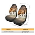 thumbnail image 5 of Xoenoiee Running Horse Pattern 2 pcs Seat Cover Automotive Seat Cushion Protector Auto Front Car Seat Cover Fit Most Car, Truck, SUV, or Van, 5 of 6