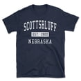 thumbnail image 1 of Scottsbluff Nebraska Classic Established Men's Cotton T-Shirt, 1 of 1