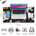 thumbnail image 5 of Long Mouse Pads for Desk,Playful Halloween Ghosts Pattern Desk Mats on Top Of Desks, Desk Mouse Pad Extra Large with 3mm Non-Slip Base and Stitched Edge for Gaming,Office,Work,Home 31.5x15.7in, 5 of 5