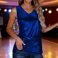thumbnail image 2 of Bovxnpu Tank Top Sleeveless Glittery Party Top Shiny Multi Color Casual Party Fashion Tank Top Summer Tops (Women's or Women's Plus), 2 of 9