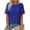 Royal Blue, variant on Summer Tops for Women Lace Short Sleeve T-Shirts Casual Blouses Spring Fashion Clothes Vacation Outfits